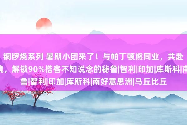 铜锣烧系列 暑期小团来了！与帕丁顿熊同业，共赴云表圣城与雨林秘境，解锁90%搭客不知说念的秘鲁|智利|印加|库斯科|南好意思洲|马丘比丘