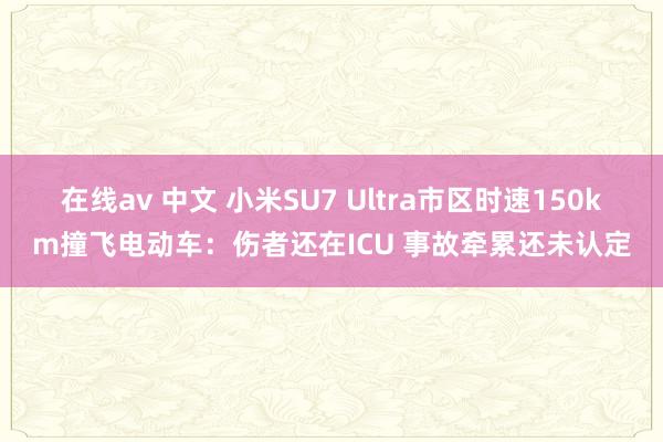 在线av 中文 小米SU7 Ultra市区时速150km撞飞电动车：伤者还在ICU 事故牵累还未认定